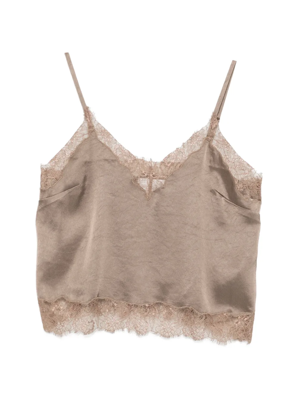 Citizens of Humanity lace-trim camisole top - Toni neutri