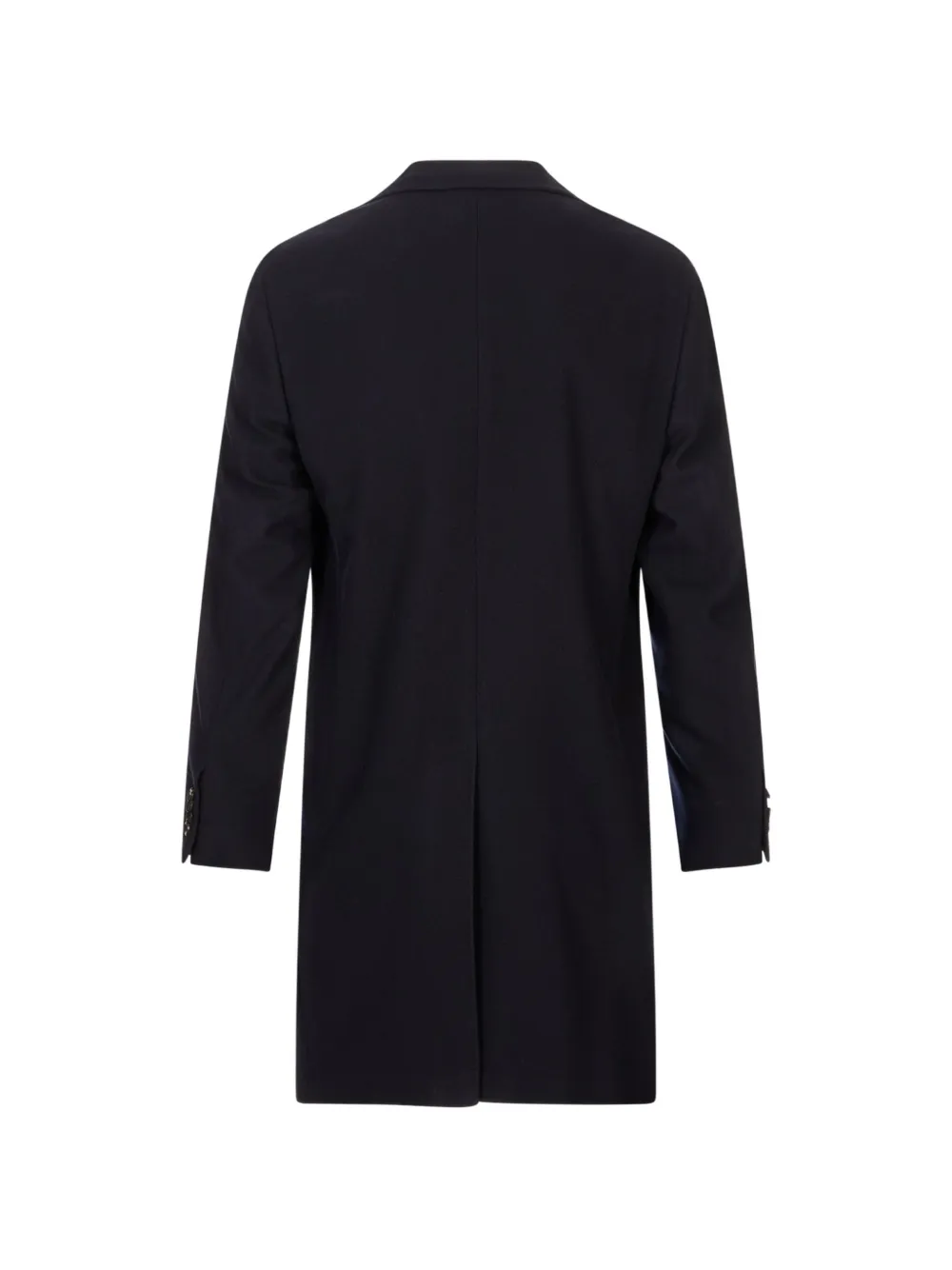 Canali Mantel met enkele rij knopen Blauw