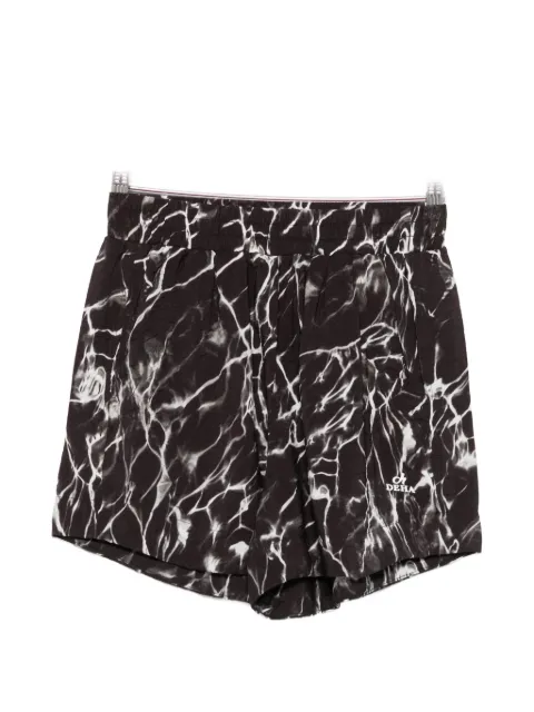 DEHA bermudas con motivo jaspeado