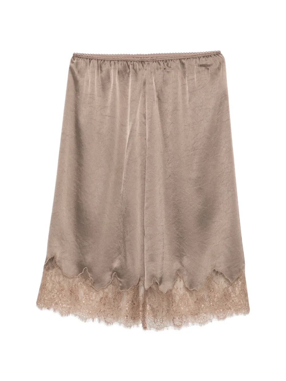 Citizens of Humanity Mini-rok met afwerking van kant Beige