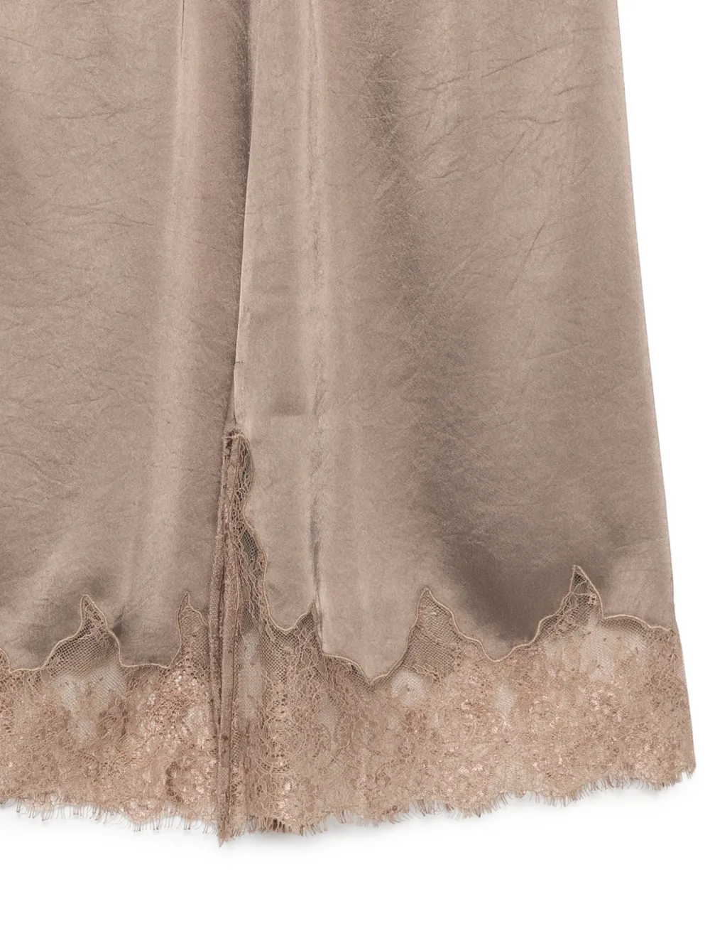 Citizens of Humanity Mini-rok met afwerking van kant Beige