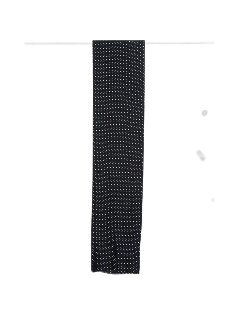 Cenere GB Poppy Dona polka-dot frayed scarf - Blau