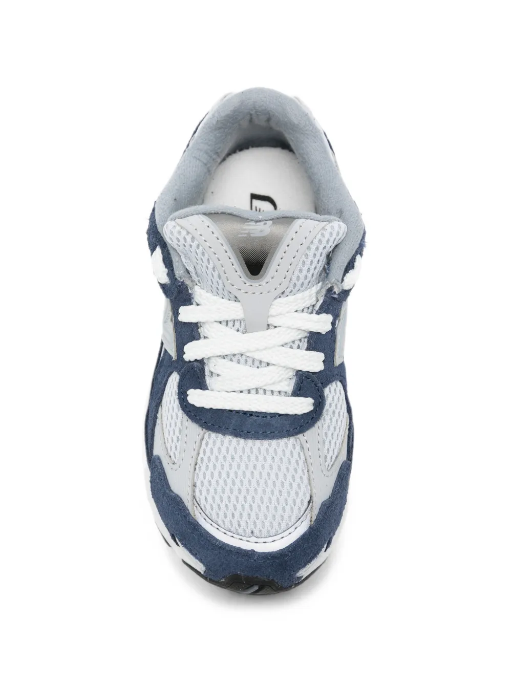 New Balance Kids logo-patch panelled sneakers Blauw