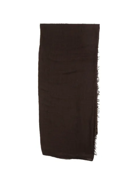Cenere GB frayed-edge scarf