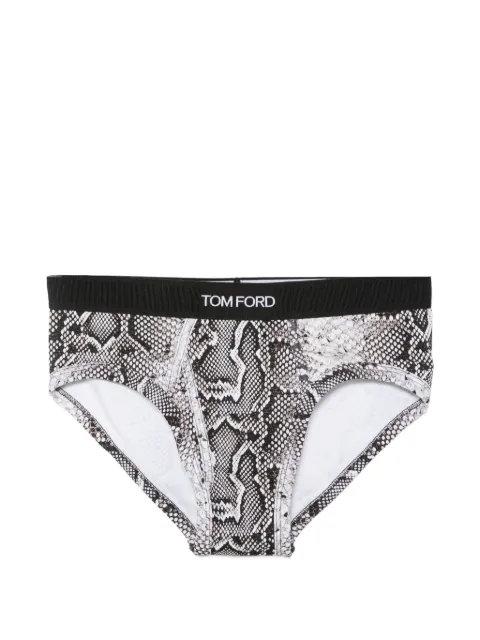 TOM FORD bóxer con estampado de leopardo