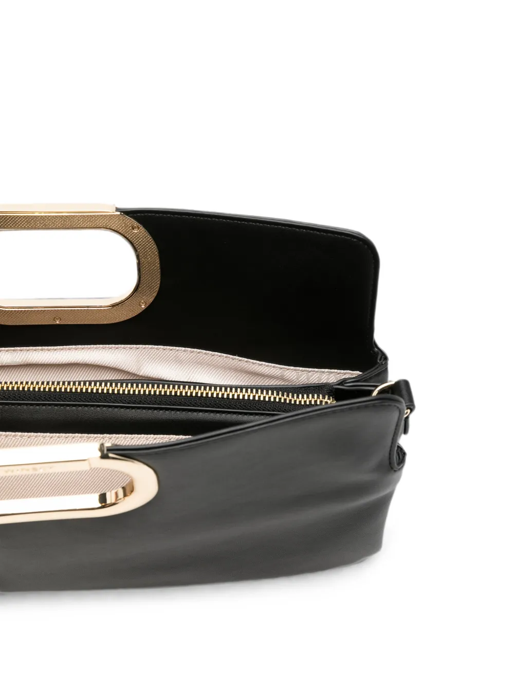 TWINSET Shopper met gegraveerd logo Zwart