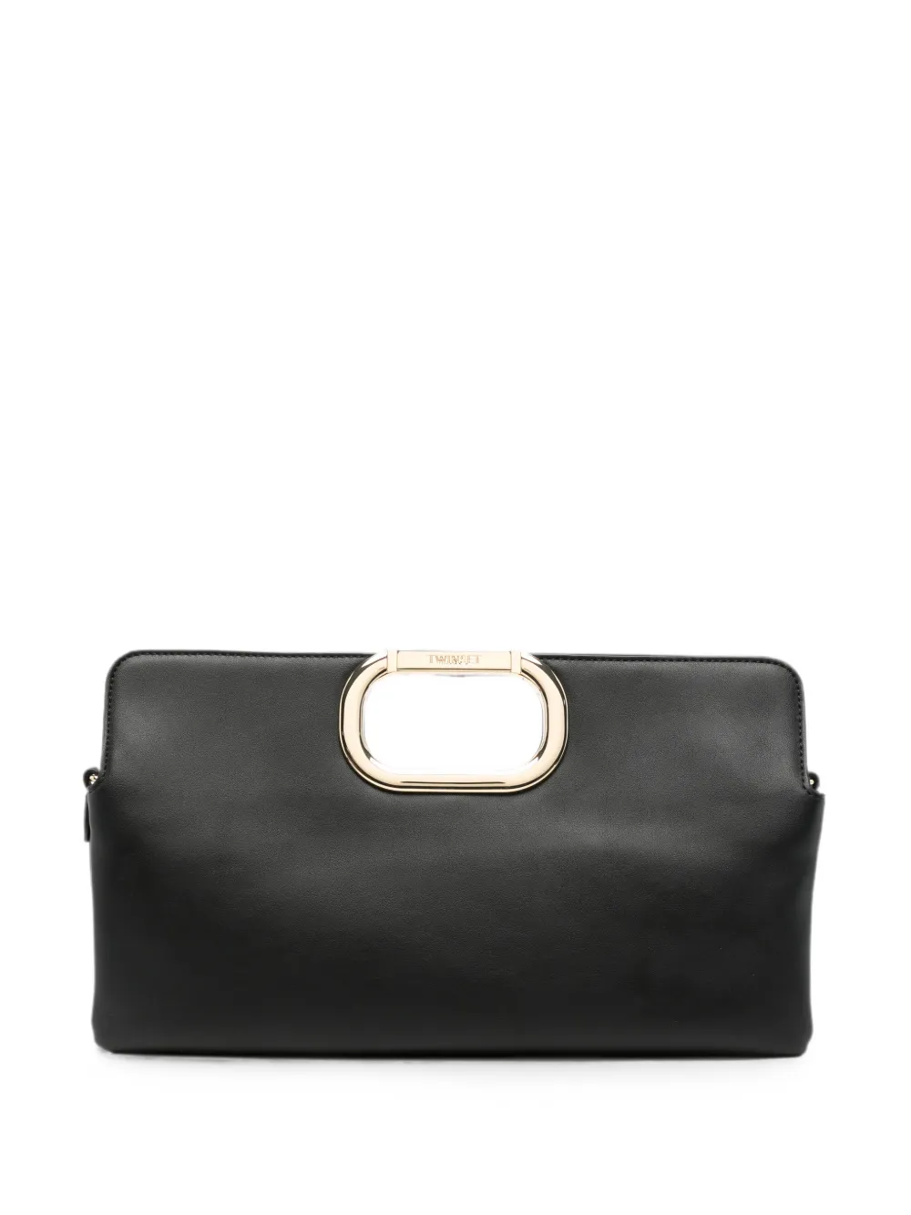 TWINSET engraved-logo tote bag - Schwarz