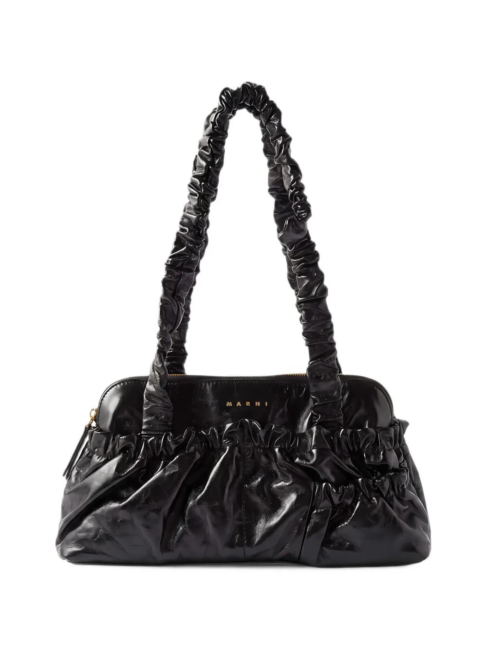 Marni ruched-detail tote bag - Schwarz
