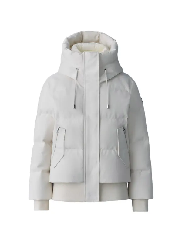 Mackage Nefi-nf Quilted Hooded Jacket in White