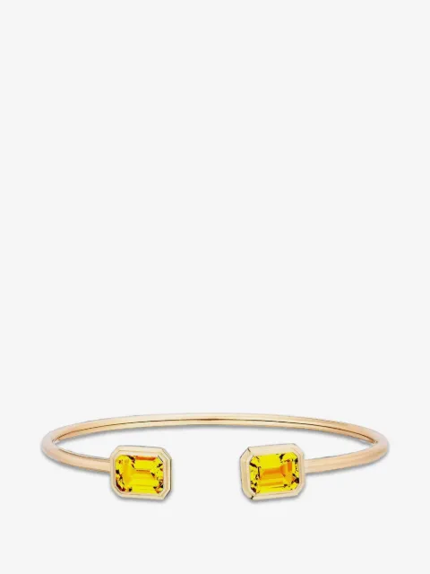 Goshwara Manhattan citrine-gemstone bangle