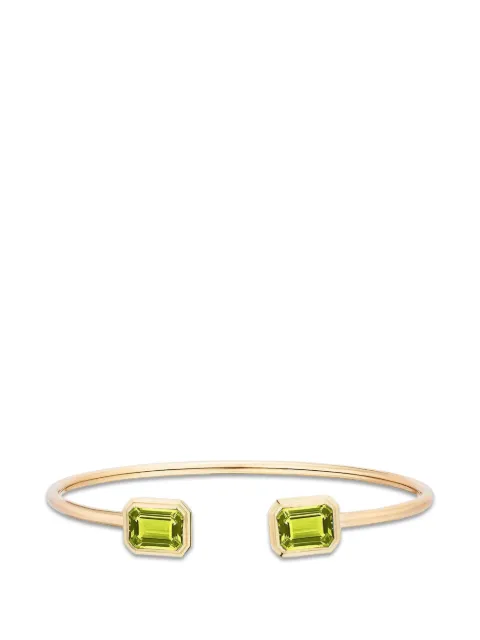 Goshwara Manhattan peridot-gemstone bangle