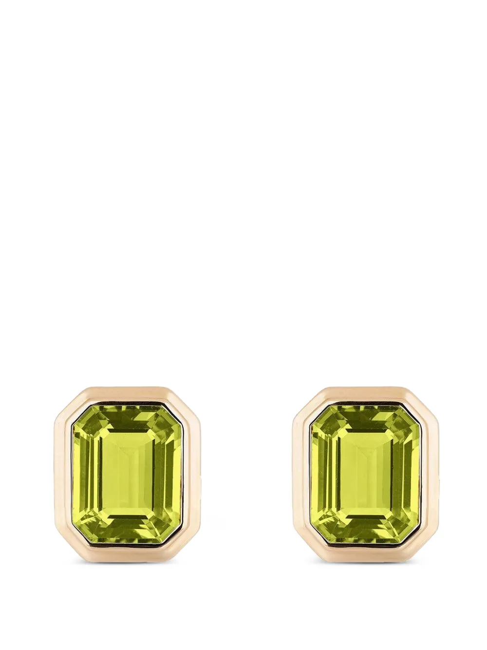 Goshwara Manhattan peridot earrings - Gold