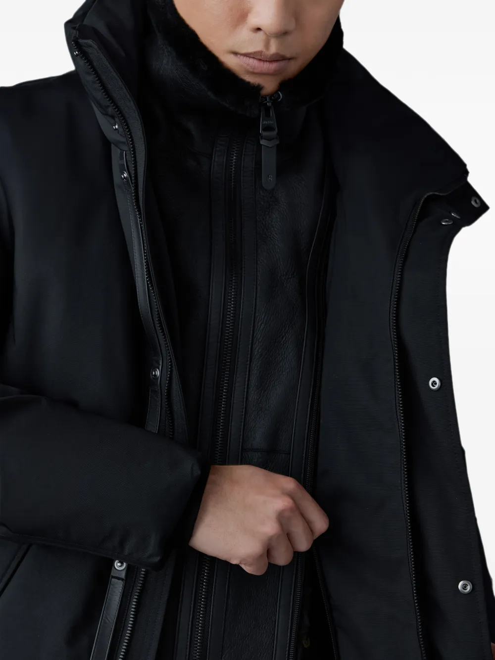 Mackage Sullivan jas met capuchon Zwart