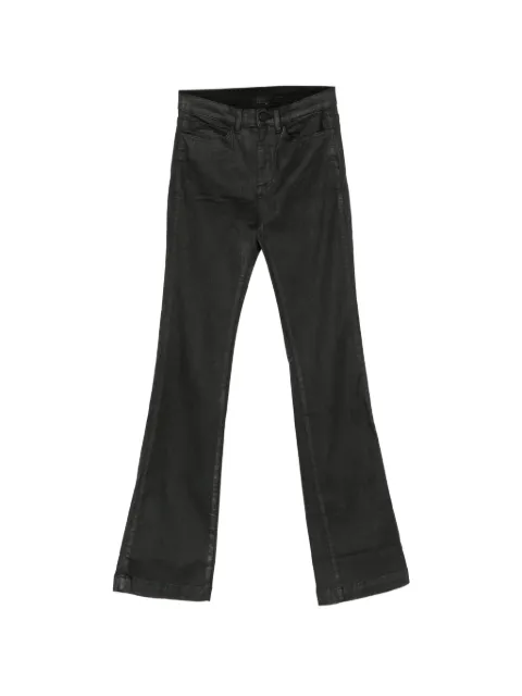 Thom Krom coated flared-leg trousers