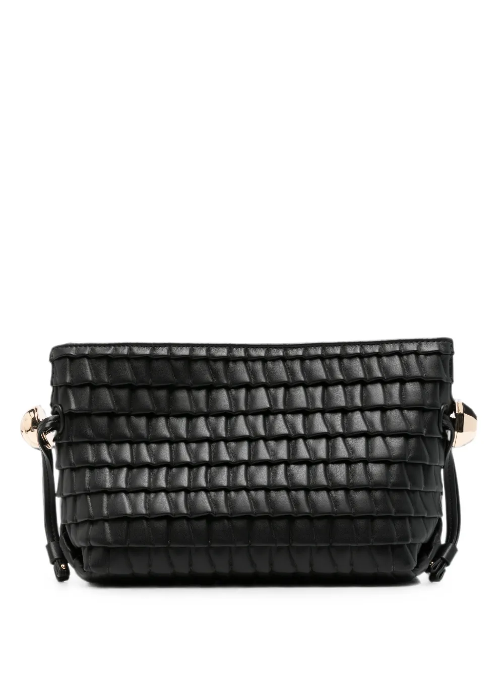 LIU JO pleated-effect shoulder bag - Nero