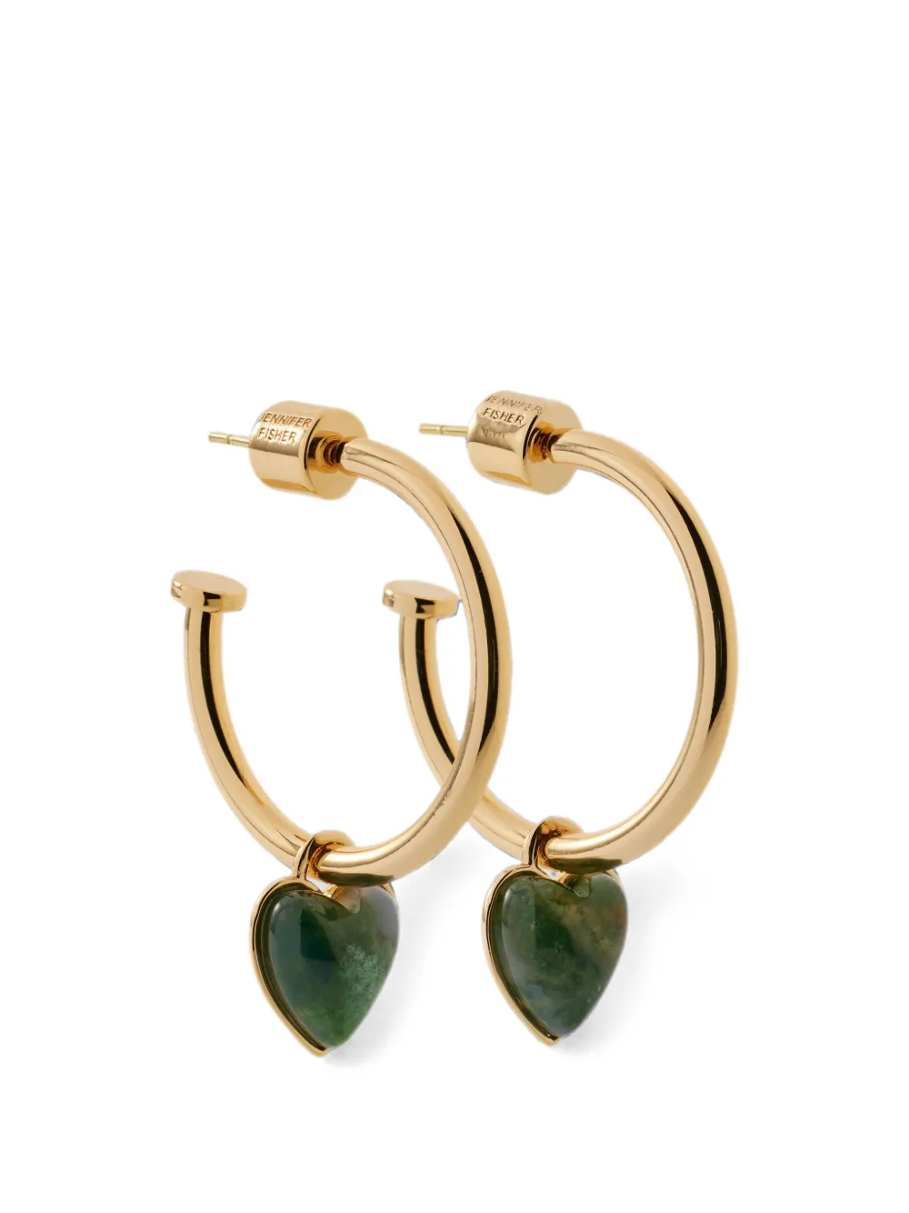 Jennifer Fisher huggie-hoop agate earrings - Gold