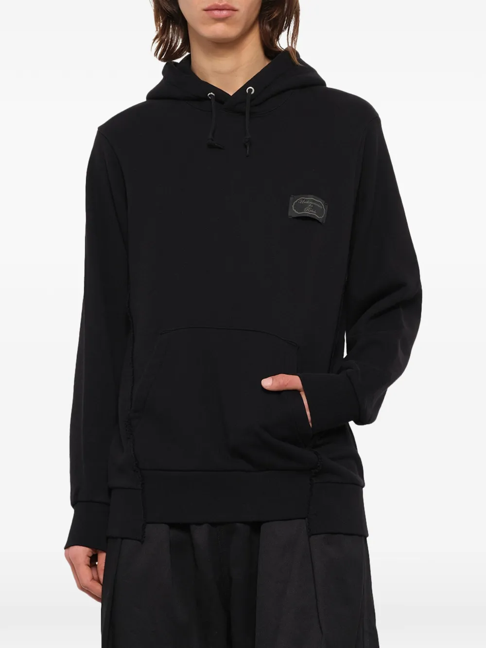 Undercover ism hoodie met logopatch Zwart