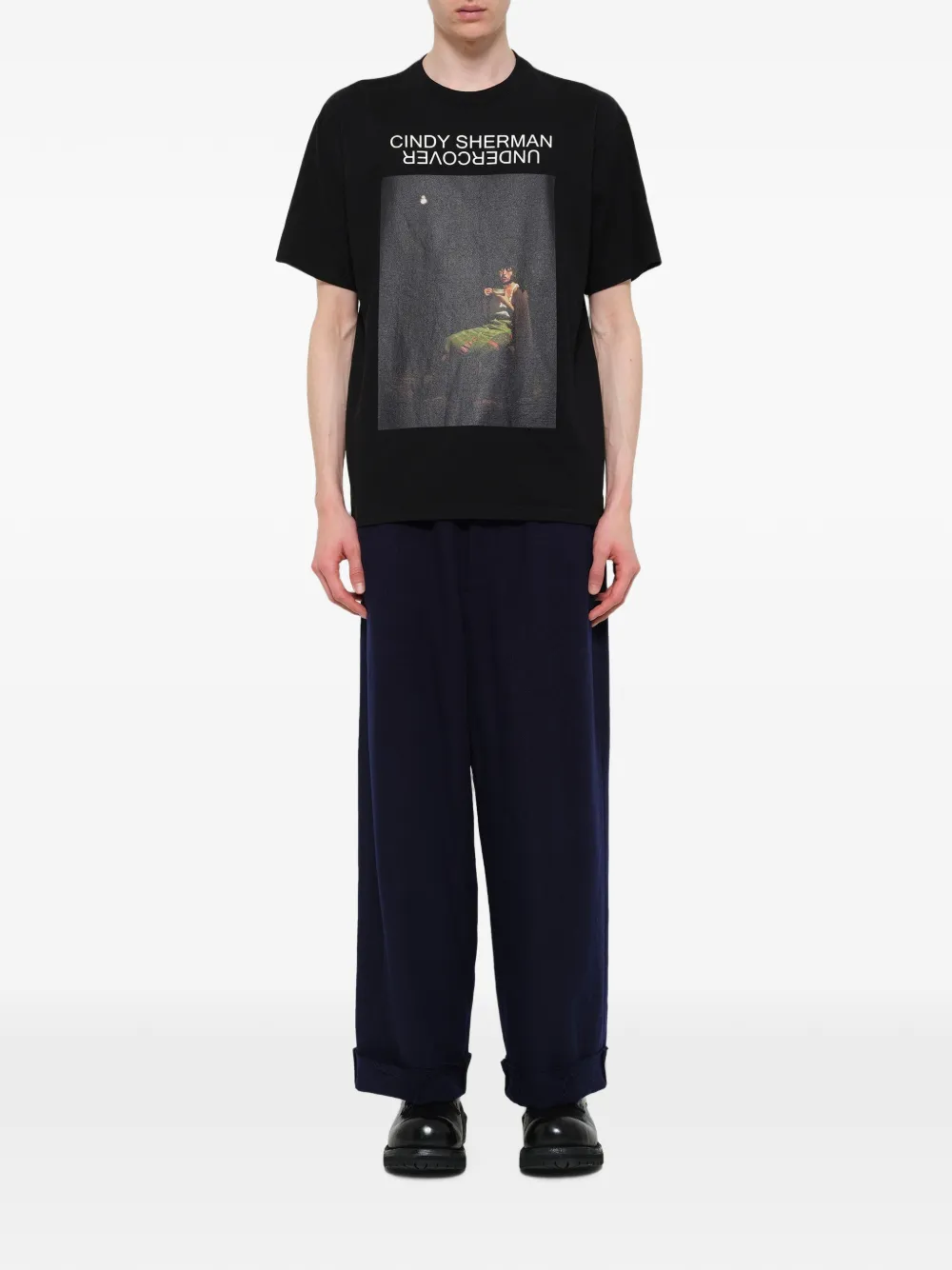 Undercover Cindy Sherman Untitled 300 grafische print T-shirt Zwart