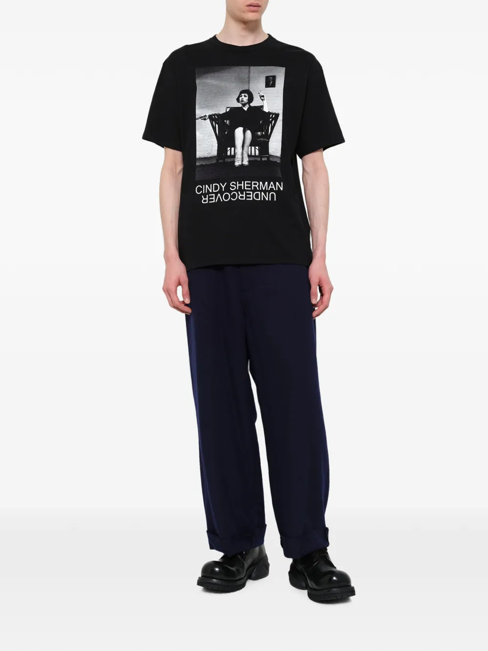 Undercover Cindy Sherman Untitled 16 T-shirt met print Zwart