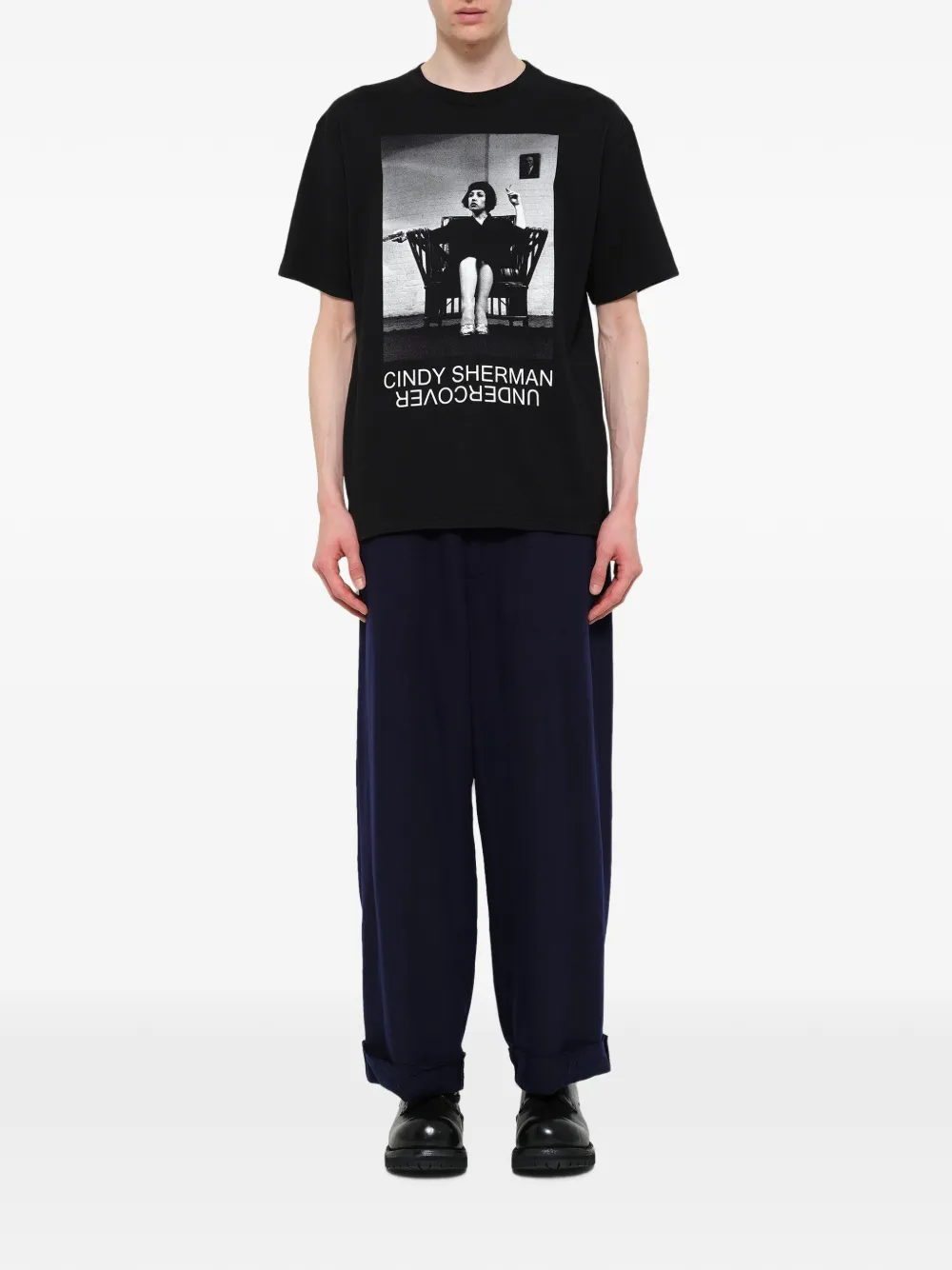 Undercover Cindy Sherman Untitled 16 T-shirt met print Zwart