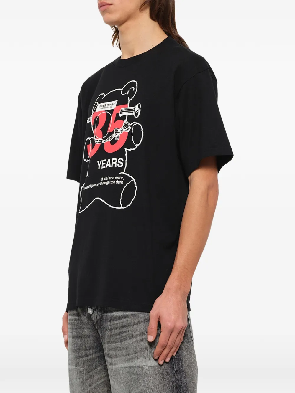 Undercover 35th Anniversary T-shirt met grafische print Zwart