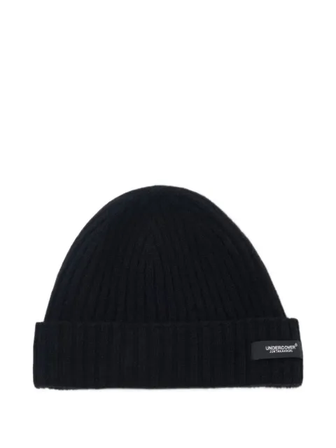 Undercover ribbed-knit cashmere beanie hat