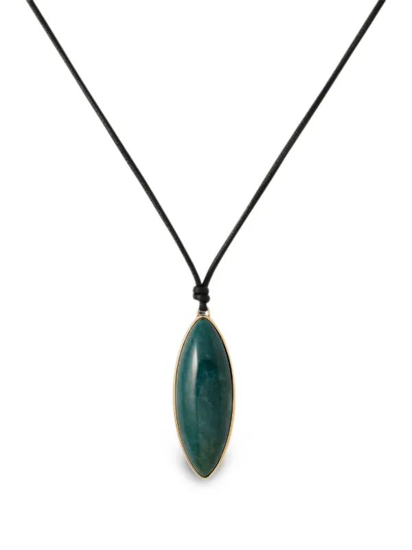 Jennifer Fisher Agate Dagger-pendant Necklace in Green