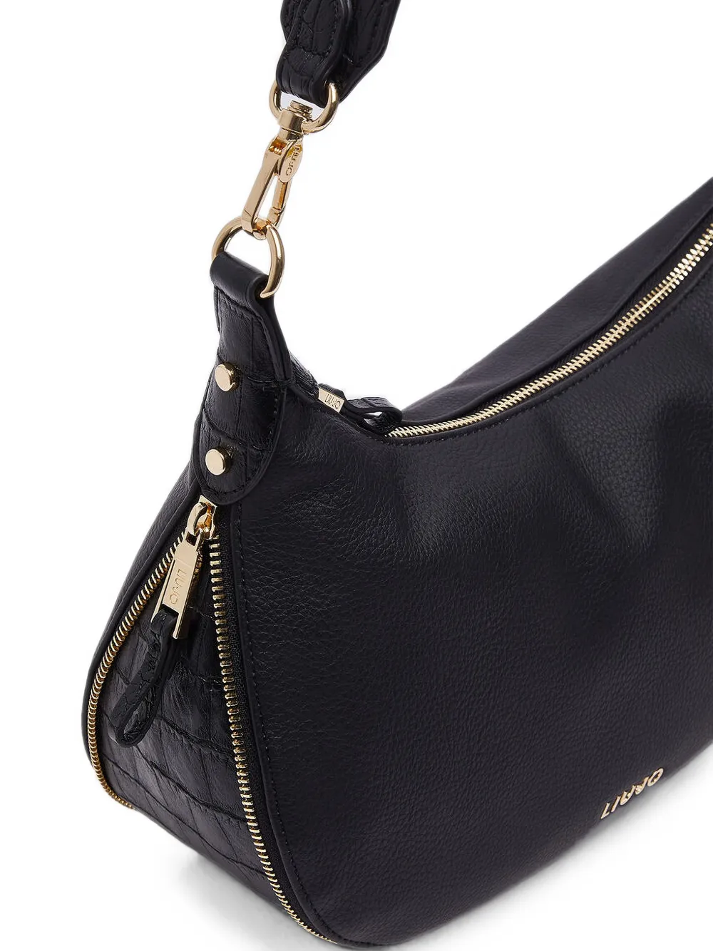LIU JO Shopper met logodetail Zwart