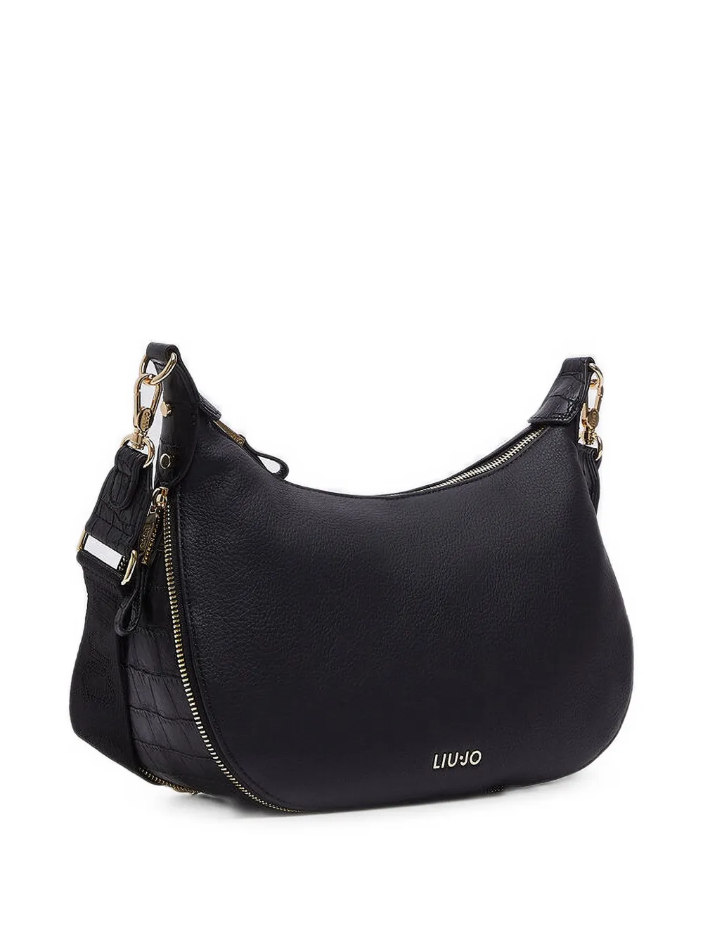 LIU JO Shopper met logodetail Zwart