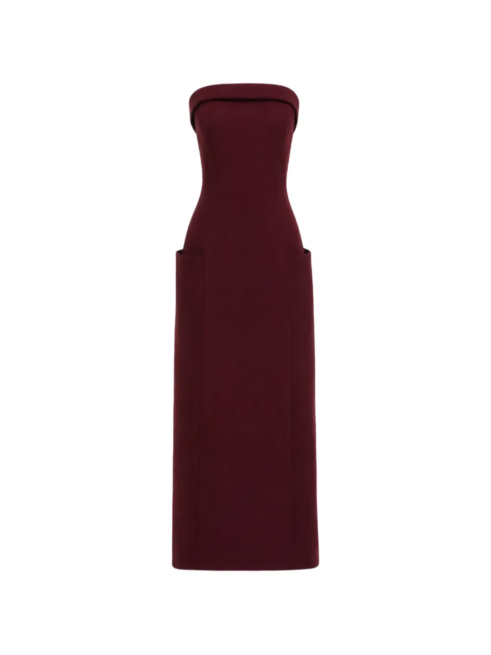 Gemy Maalouf strapless pocket-detail dress - Rot