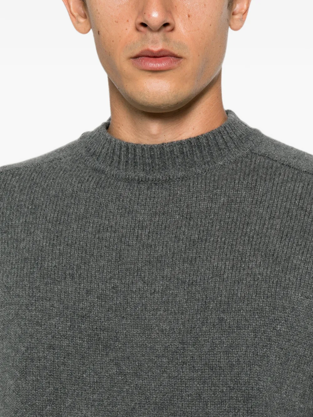 extreme cashmere Bourgeois ribgebreide trui Grijs
