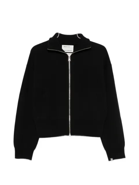 extreme cashmere Xtra Cute zip-up knitted cardigan
