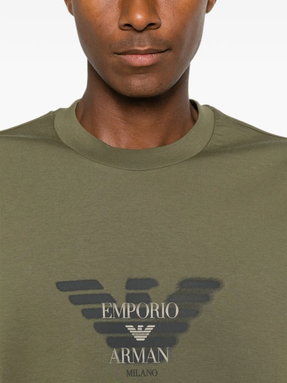 Emporio Armani Sweater met logoprint Groen