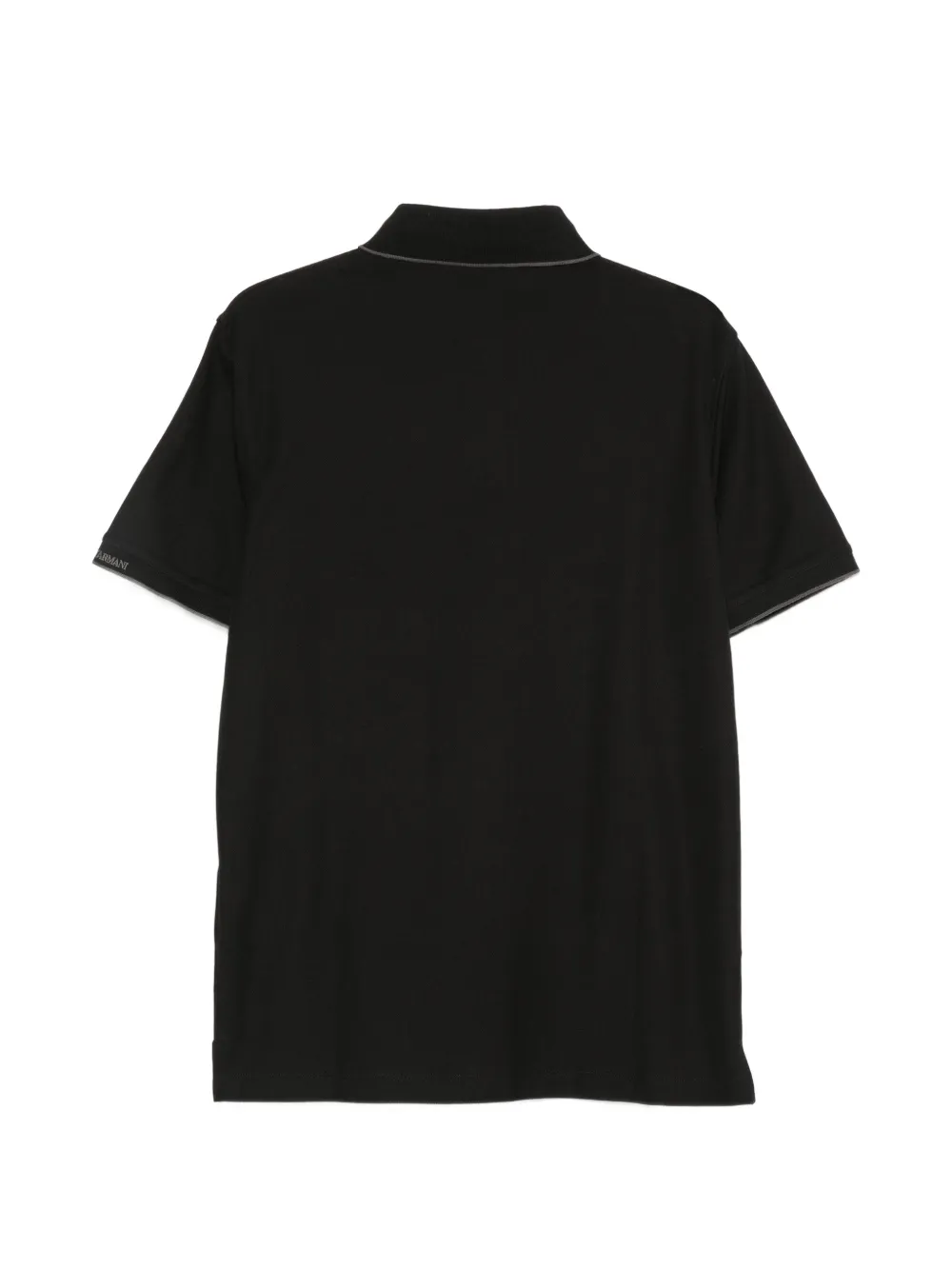 Emporio Armani Poloshirt met contrasterende afwerking Zwart