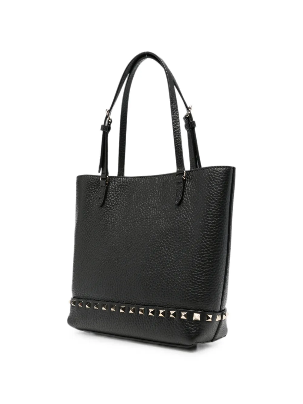 Valentino Garavani Rockstud leren shopper Zwart