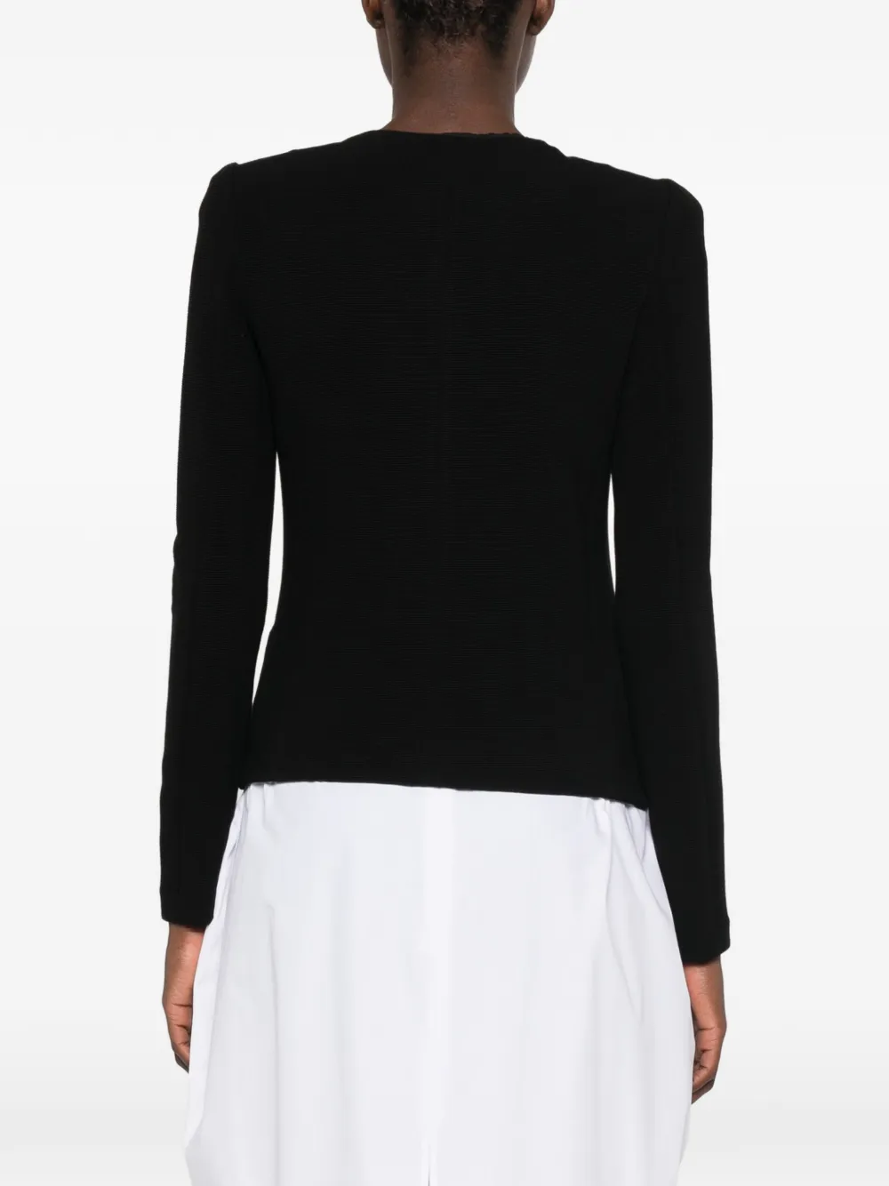 Emporio Armani Jack met rits en lange mouwen Zwart