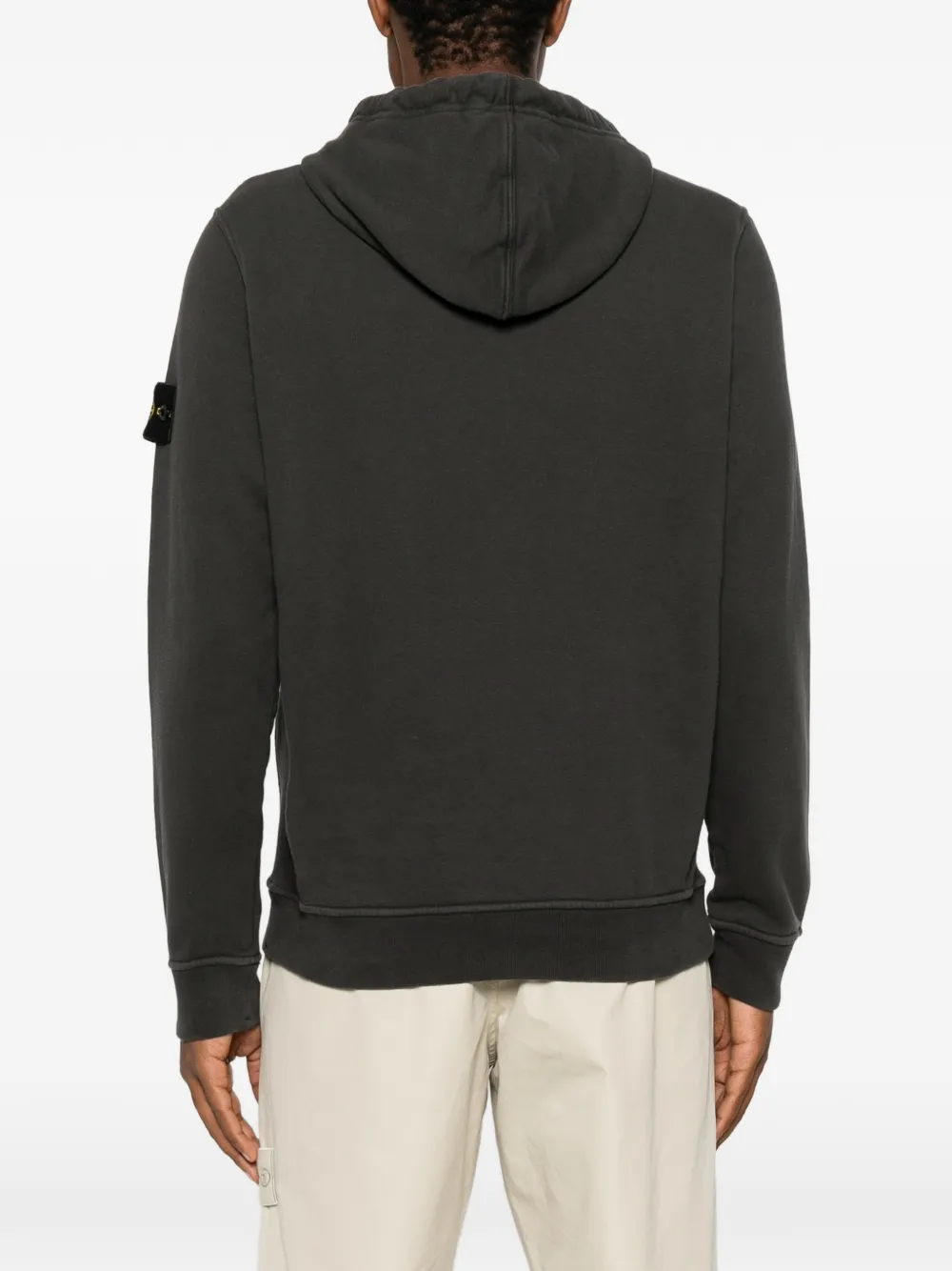 Stone Island Hoodie met logopatch Grijs