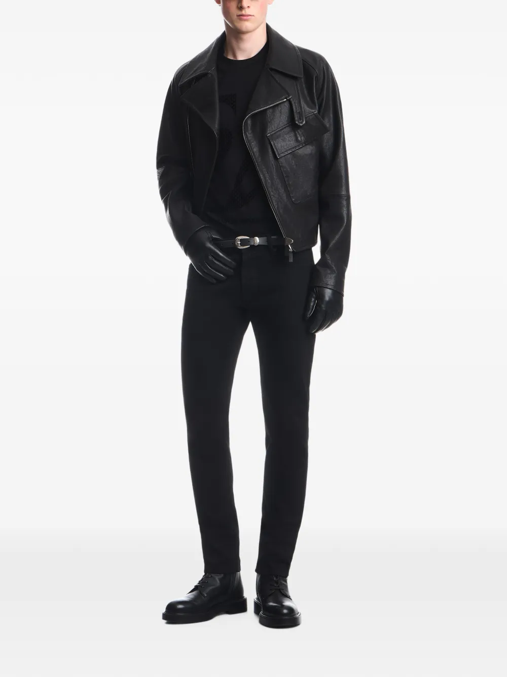 Emporio Armani T-shirt met logoprint Zwart