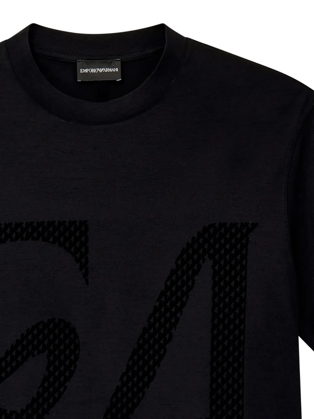 Emporio Armani T-shirt met logoprint Zwart