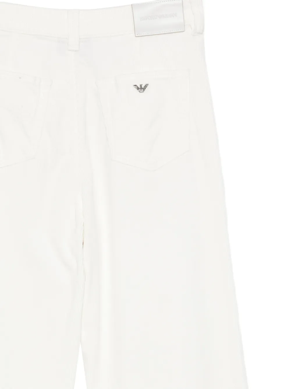 Emporio Armani Jeans met wijde pijpen Wit