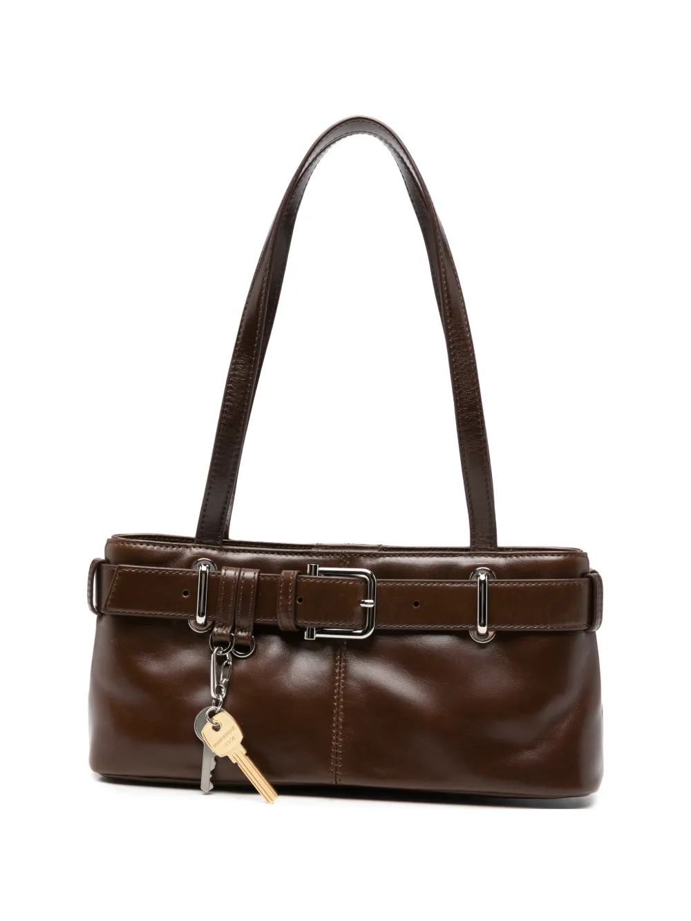 Osoi Brocle buckled shoulder bag - Braun