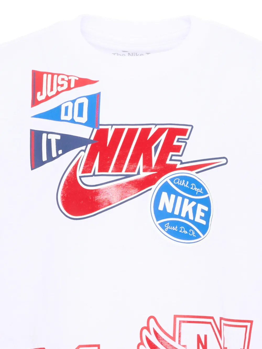 Nike Kids T-shirt met logoprint Wit