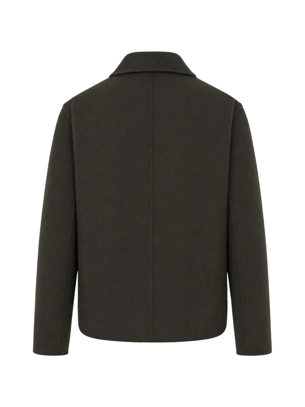 slowear zip-up patch-pocket jacket Groen