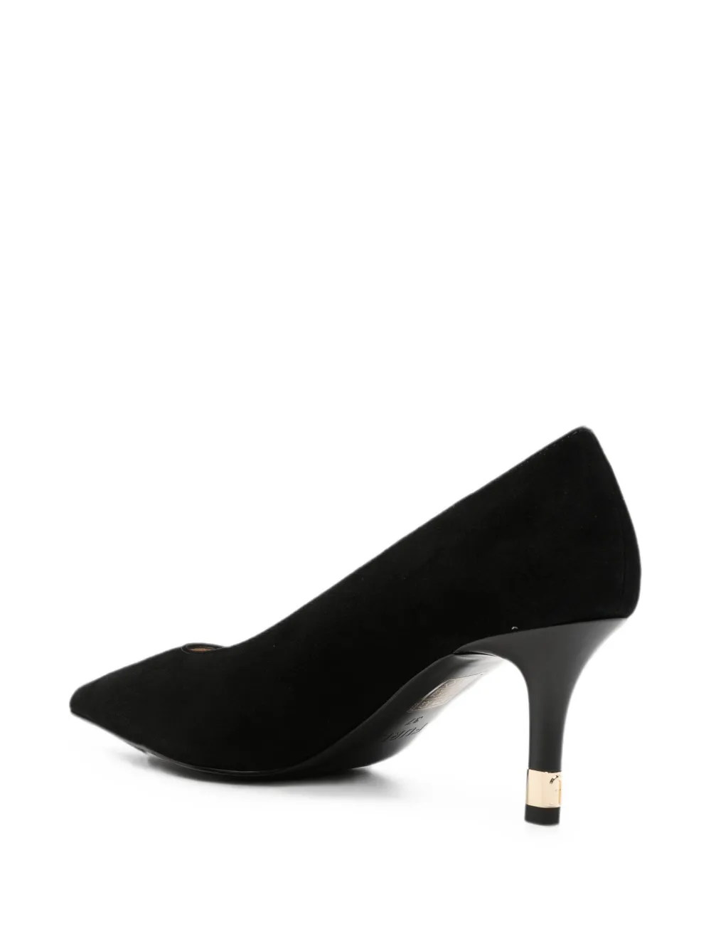 Furla pointed-toe suede pumps Zwart