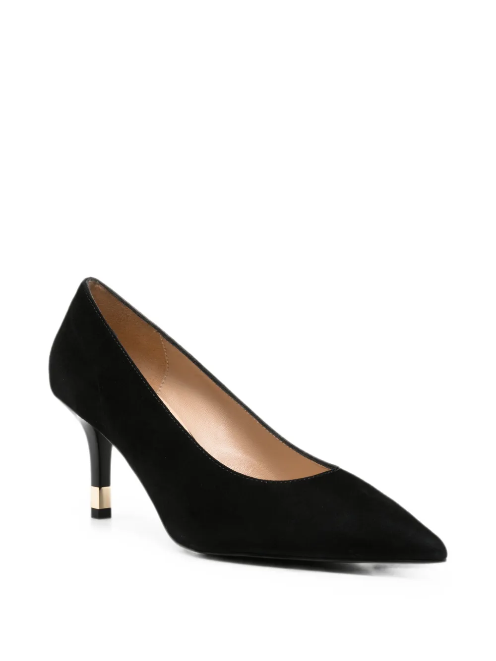Furla pointed-toe suede pumps Zwart