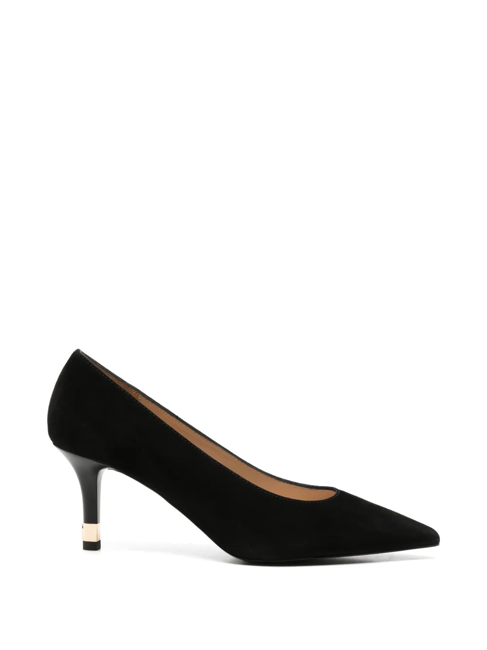 Furla pointed-toe suede pumps - Nero