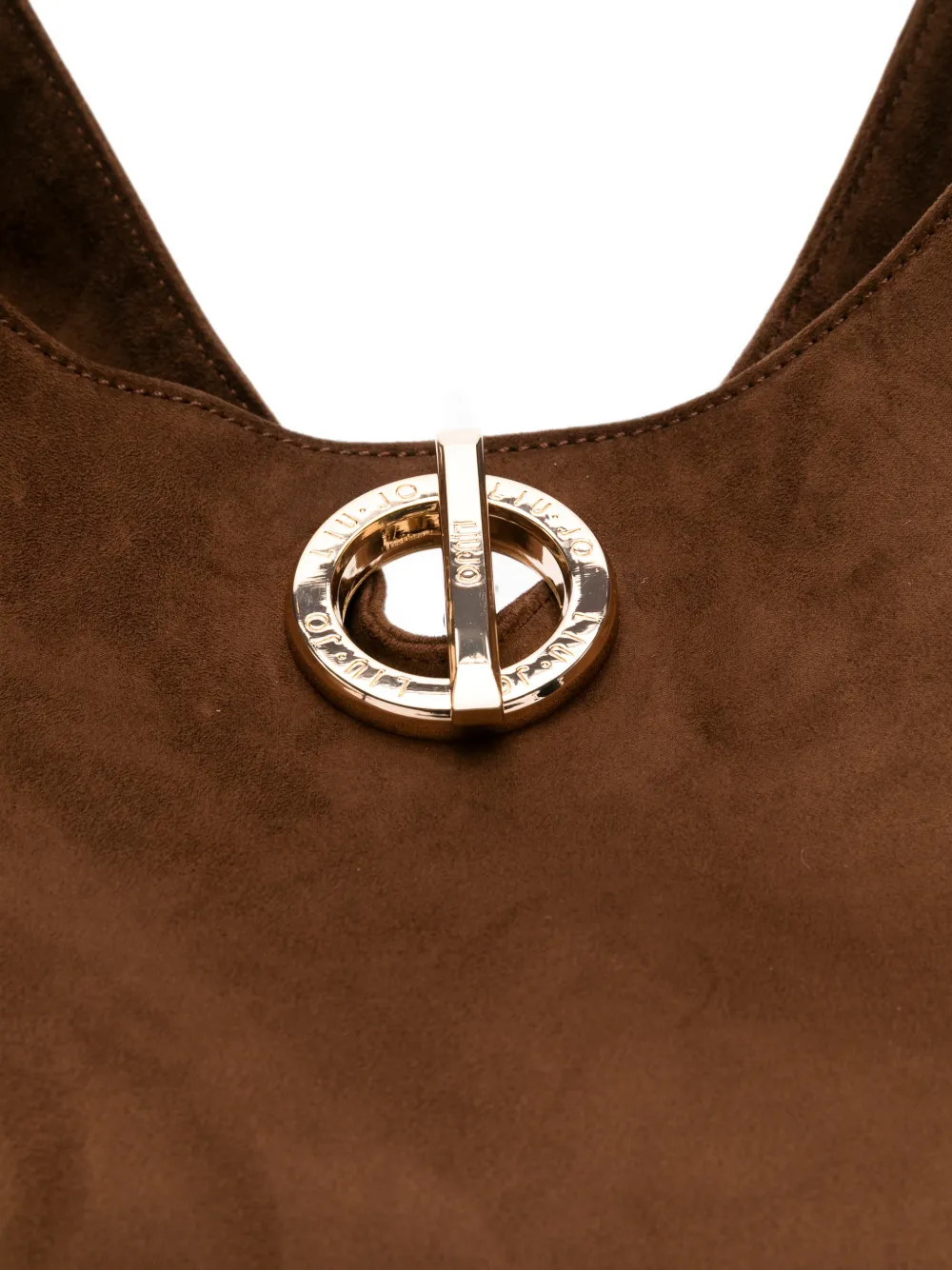 LIU JO Shopper met logoplakkaat Bruin