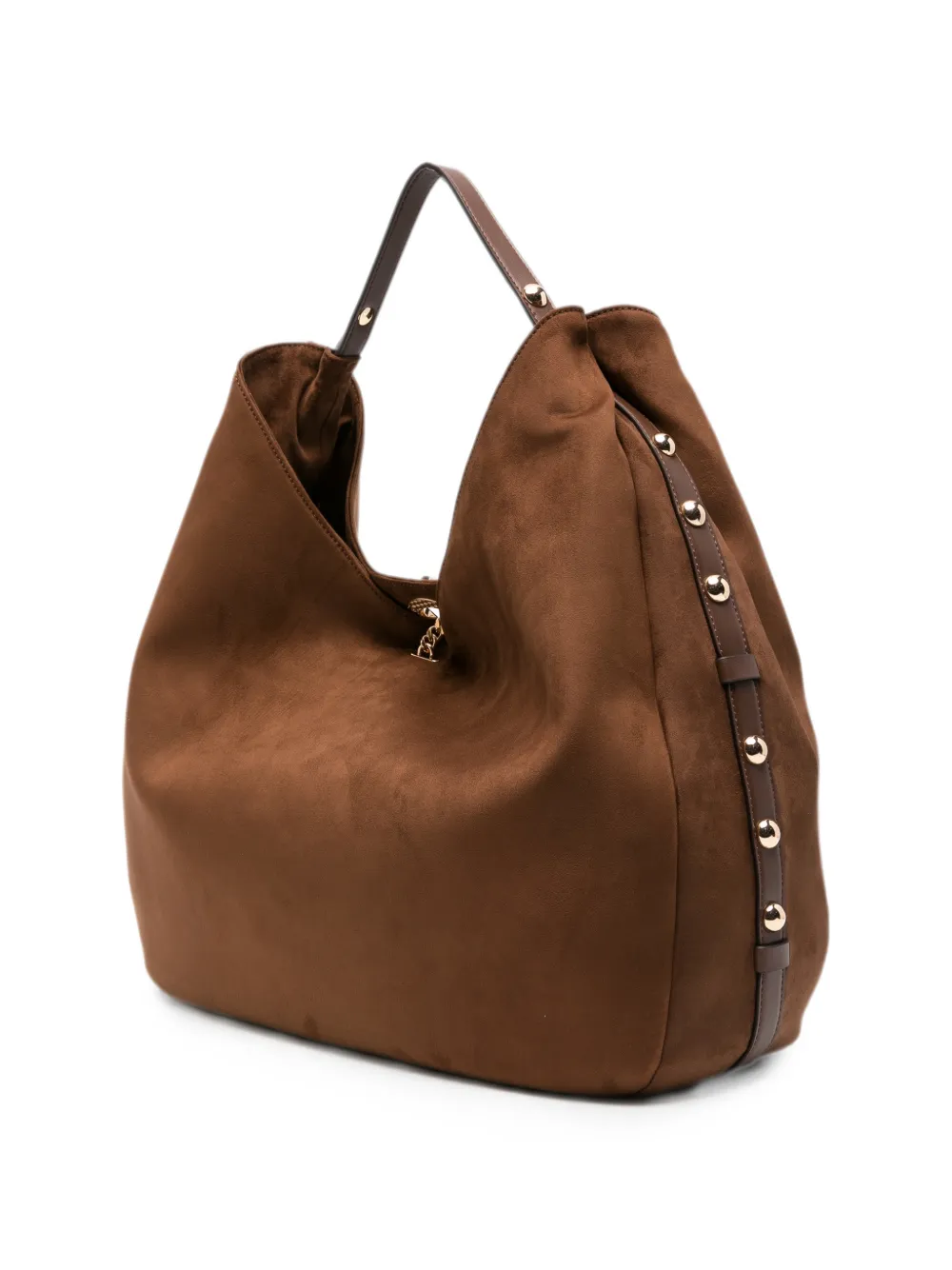 LIU JO Shopper met logoplakkaat Bruin