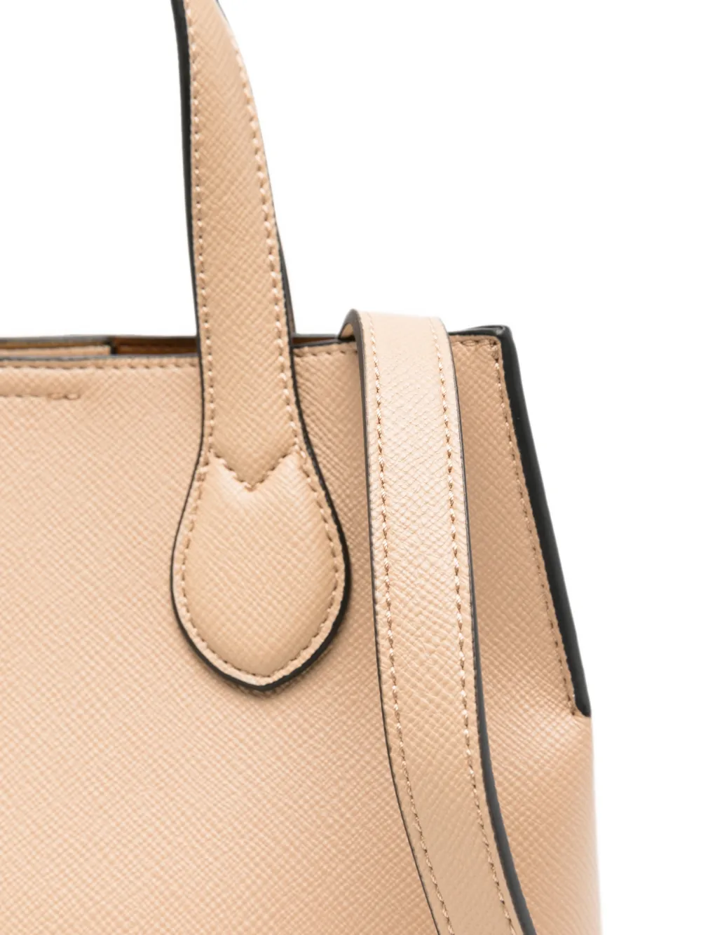 TWINSET Heuptas met logoplakkaat Beige