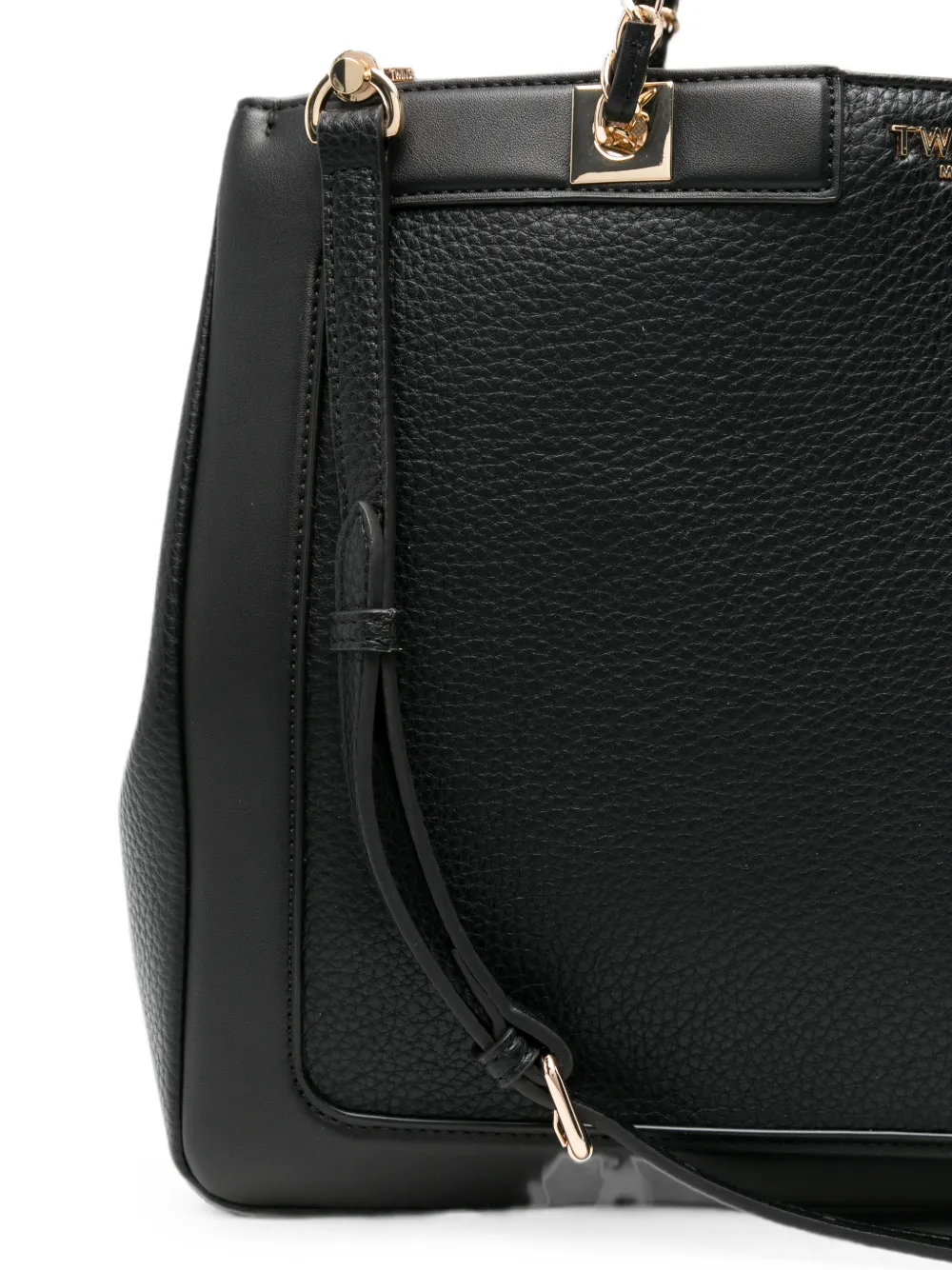 TWINSET Shopper met kettingband Zwart